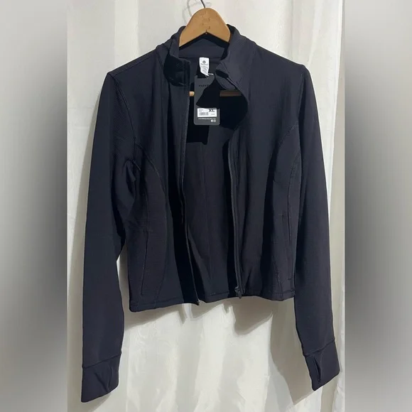 NWT- 90 Degrees by Reflex Full Zip Up Jacket, XL, Black - Picture 5 of 9